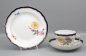 Preview: Meissen Kaffeegedeck Blume 3 mit Kobaltrand 1 Wahl.