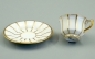 Preview: Royal Copenhagen Henriette Mocca Tasse mit Untertasse 8519.