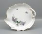 Preview: Meissen Blattschale Indische Blumen, Fels & Vogelmalerei.