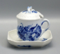 Preview: Royal Copenhagen Blaue Blume Tasse mit Untertasse & Deckel 1542/1594/1674.