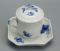 Preview: Royal Copenhagen Blaue Blume Tasse mit Untertasse & Deckel 1542/1594/1674.