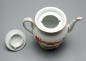 Preview: Meissen Teekanne Schwanenhals reicher roter Drache, 1 Wahl.