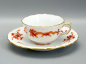 Preview: Meissen Moccatasse mit Untertasse reicher Drache rot, 1 Wahl.