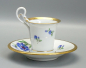 Preview: Meissen Moccatasse mit Untertasse Schwanenhals 1924-35.