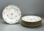 Preview: 6 Meissen Teller Streublume Muschelrand Ø 22 cm. 1 Wahl.