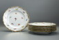 Preview: 6 Meissen Teller Streublume Muschelrand Ø 22 cm. 1 Wahl.