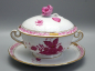Preview: Herend Suppentasse mit Untertasse und Deckel Apponyi Purpur 744/AP.