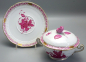 Preview: Herend Suppentasse mit Untertasse und Deckel Apponyi Purpur 744/AP.