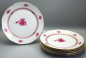 Preview: Herend Apponyi Purpur 6 Speiseteller 524/AP.