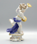 Preview: Musizierende Amorette Meissen "Amor mit Becken" um 1900.
