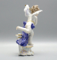 Preview: Musizierende Amorette Meissen "Amor mit Becken" um 1900.
