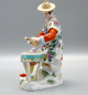 Preview: Meissen Porzellan Figur "Japaner mit Kesselpauke" Modell. 65664. 1 Wahl.