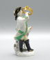Preview: MEISSEN Miniatur Figur „Jäger mit Waldhorn & Jagdhund“ – 1. Wahl – H 8,8cm