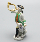 Preview: MEISSEN Miniatur Figur „Jäger mit Waldhorn & Jagdhund“ – 1. Wahl – H 8,8cm