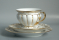 Preview: Meissen X-Form Mocca Gedeck 3 Tlg.