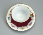 Preview: Meissen Mokkatasse mit Untertasse • B-Form Prunkdekor • Streublume Purpur Rot • 1. Wahl Pfeifferzeit.