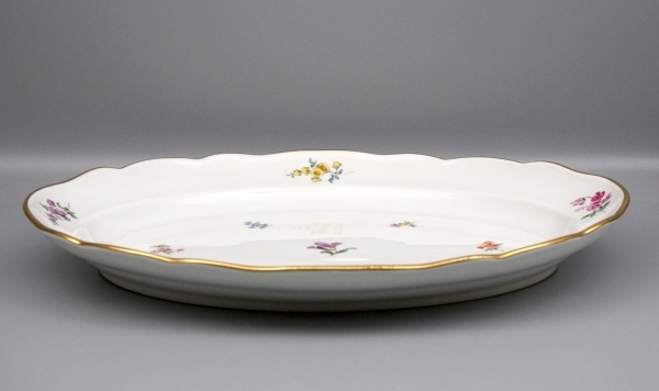 Meissen Platte Streublume 35 x 26 cm, 4 Wahl.