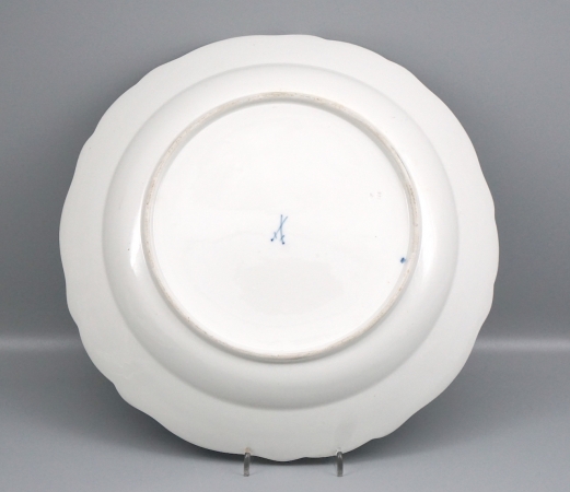 Meissen Platte Zwiebelmuster 19Jhr, Ø 31 cm.