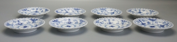 Royal Copenhagen Musselmalet 8x Schüssel Vollspitze Nr. 1145