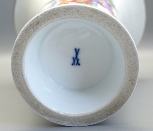 Meissen Krater Vase Blumenbukett, 19 Jhr.