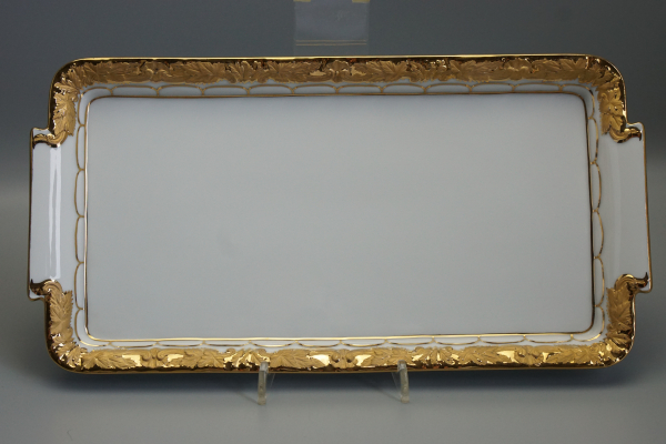 Meissen Königskuchenplatte X-Form.