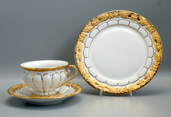 Meissen Kaffeegedeck X-Form.