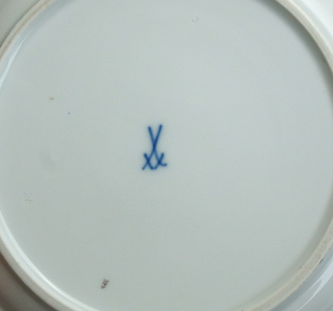 Meissen Kuchenteller Blume 2, 1 Wahl. D-21,7 cm.