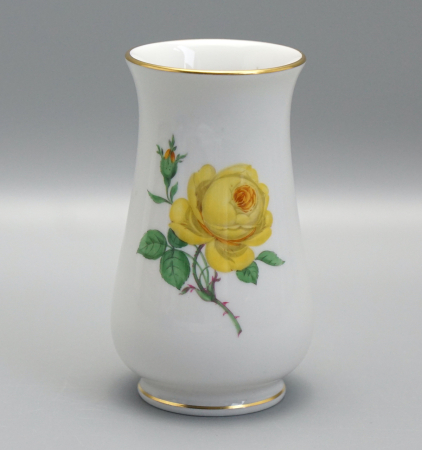 Meissen Vase Gelbe Rose 1 Wahl.