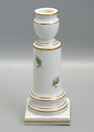 Meissen Kerzenleuchter Rote Rose.