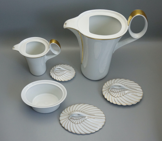 Rosenthal Kaffeekern Mythos Weiß Design Paul Wunderlich.