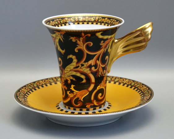 Rosenthal Versace Barocco Kaffeetasse mit Untertasse 1 Wahl.