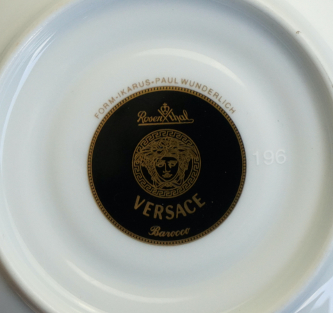 Rosenthal Versace Barocco Kaffeetasse mit Untertasse 1 Wahl.