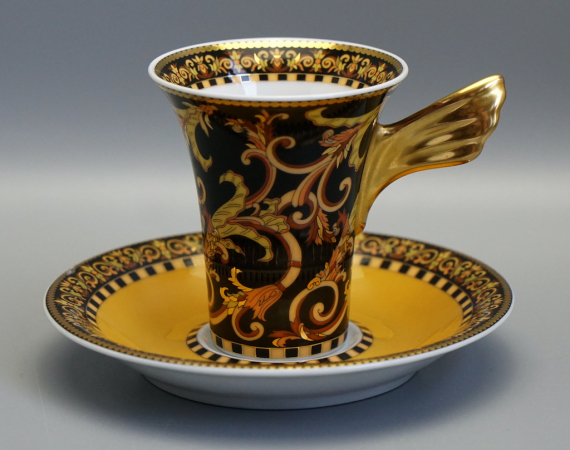 Rosenthal Versace Barocco Moccatasse mit Untertasse 1 Wahl.