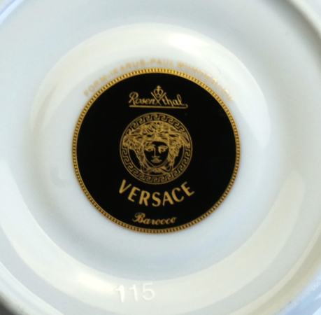 Rosenthal Versace Barocco Moccatasse mit Untertasse 1 Wahl.