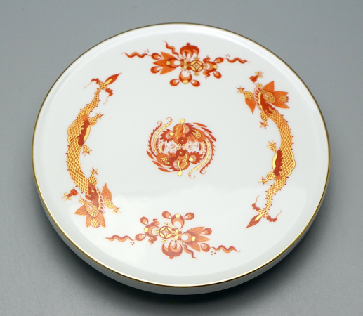 Meissen Kaffee/Teekannen Untersetzer reicher roter Drache, 1Wahl.
