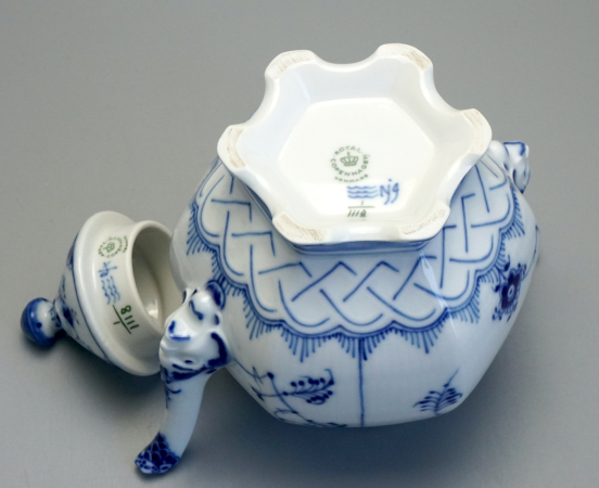 Royal Copenhagen Teekanne Musselmalet Vollspitze Nr. 1118. 1 Wahl.