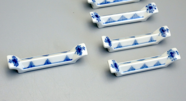 Preview: 6 Messerbänkchen Royal Copenhagen Musselmalet.