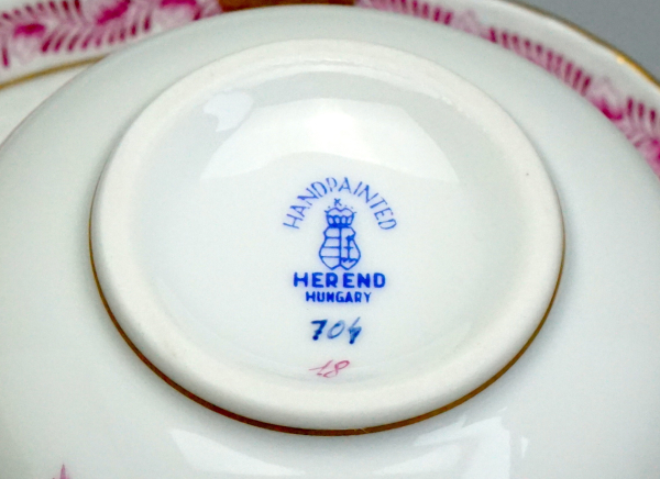 Preview: Tee/Kaffeegedeck Herend Apponyi Purpur 704/517.