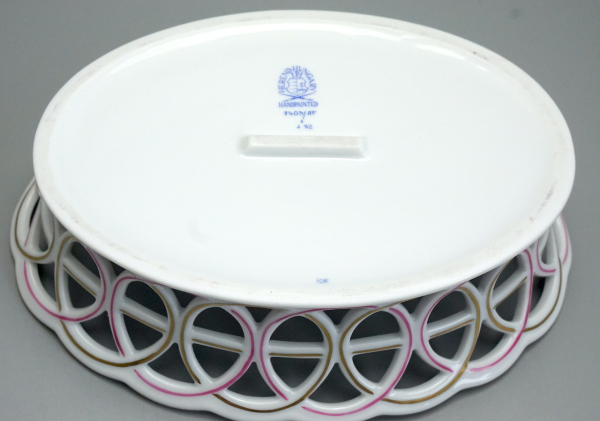 Preview: Herend Durchbruchkorb Apponyi Purpur 2403/AP