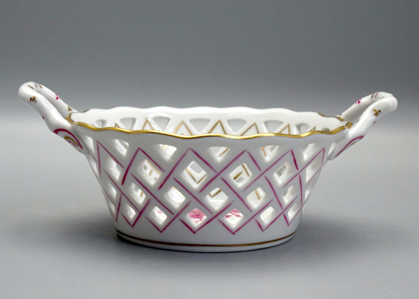 Preview: Herend Henkelkorb Apponyi Purpur 7413/AP.