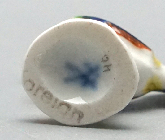 Meissen Miniatur Figur Hahn.