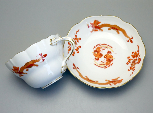 Preview: Meissen Jumbogedeck reicher roter Drache 1 Wahl.