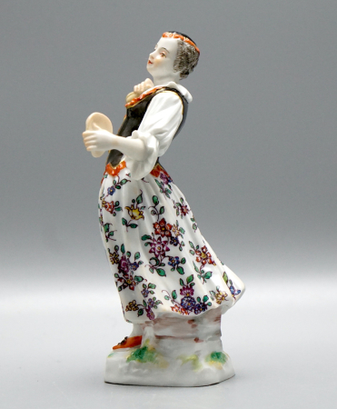 Meissen Figur Columbine mit Maske – Knaufzeit (ca. 1900) – Modell 1118 – 1. Wahl