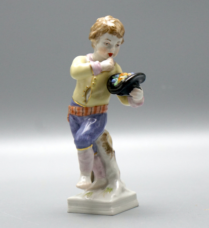 KPM Berlin Monatsfigur „Waage“ – Sternzeichen, Bunt Bemalt – 11 cm