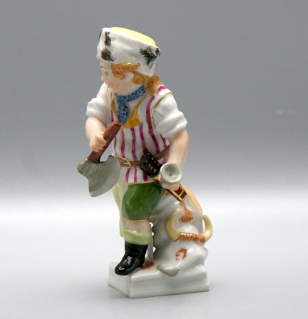 Preview: KPM Berlin Monatsfigur Dezember „Steinbock“ Bunt. 10,2 cm