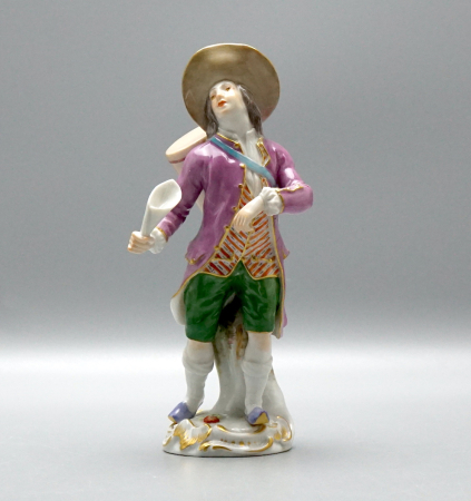 Meissen Figur „Pariser Ausrufer - Losverkäufer“ 1. Wahl Kändler