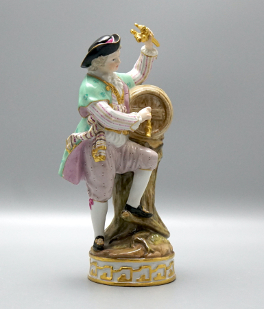 Preview: Meissen Figur „Winzer am Weinfass“ – Entwurf V. Acier – Modell F80.