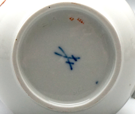 Preview: Meissen Mokkakanne Indisch Purpur.