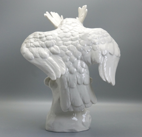 Nymphenburg Kakadu weiß große Figur 33,7 cm