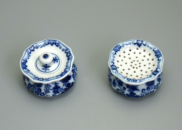 Preview: MEISSEN Schreibset (3-teilig) „Fels- und Vogelmalerei“ – Knaufzeit (1860–1924) – 1. Wahl